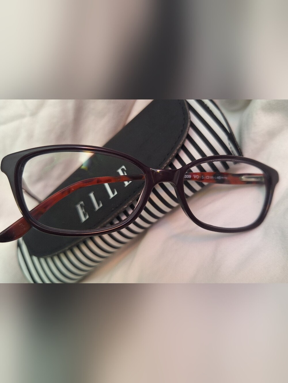 Elle Women's Glasses In Plum/red